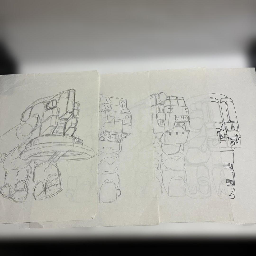 【設定資料・一部手描き】特装機兵ドルバック　A4、B4、B5サイズの用紙