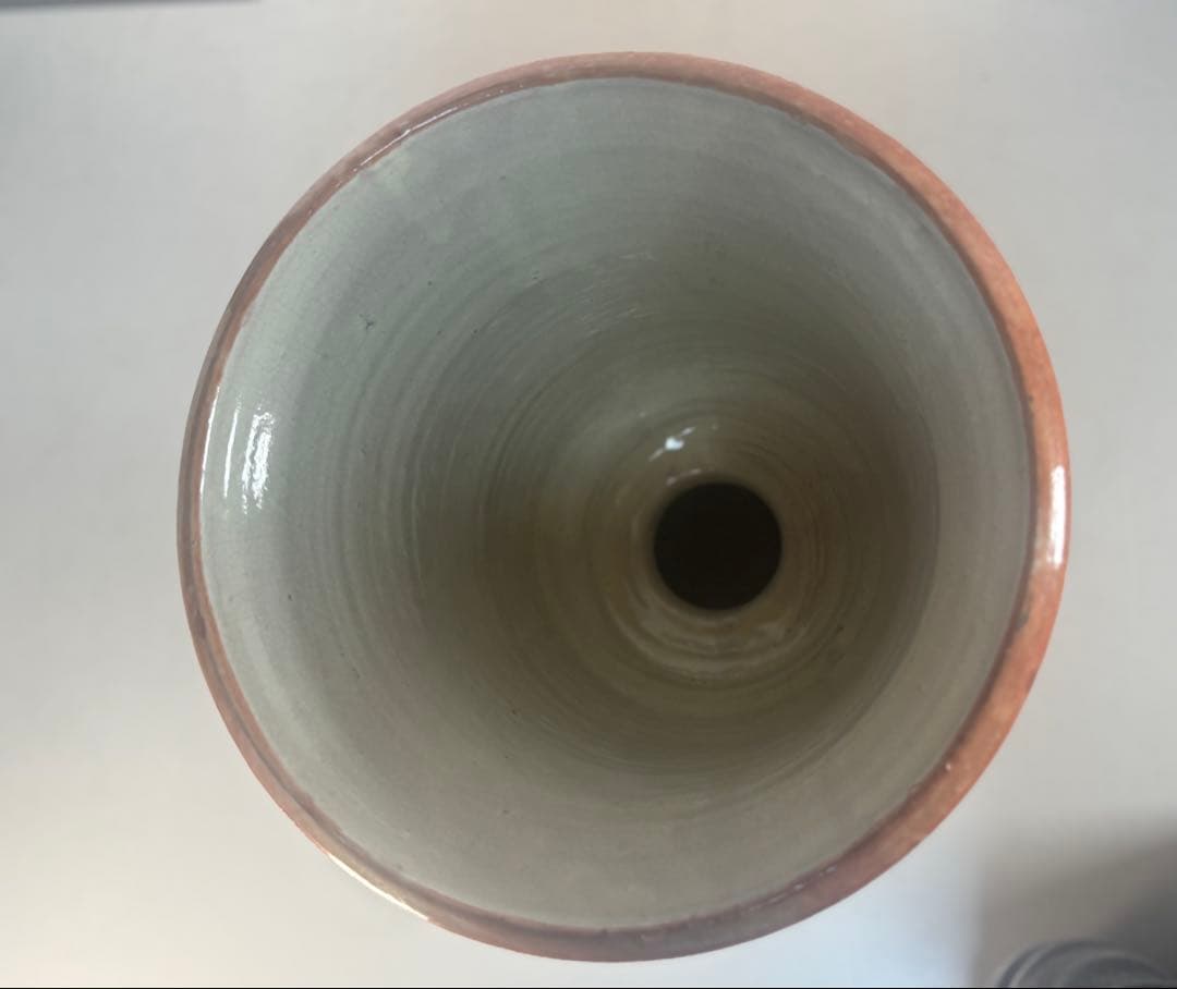 アンティーク　メキシコ　プエブラ タラベラ カップ型ポット