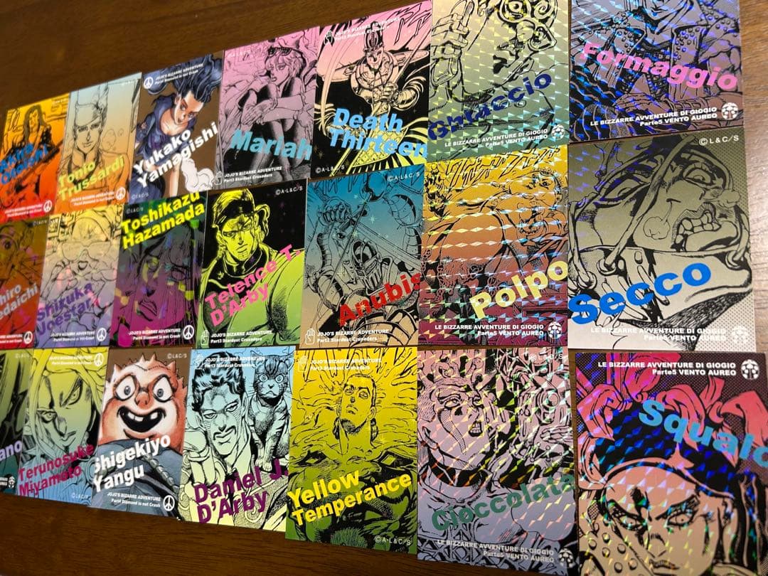 ジョジョの奇妙な冒険5部 リアルペイントシート ドッピオ カード 荒木