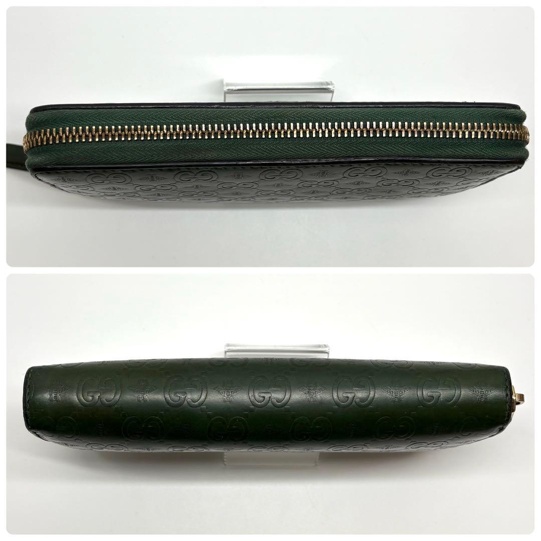 GUCCI グッチ　長財布　ラウンドファスナー　GG アニマリエ　ビー
