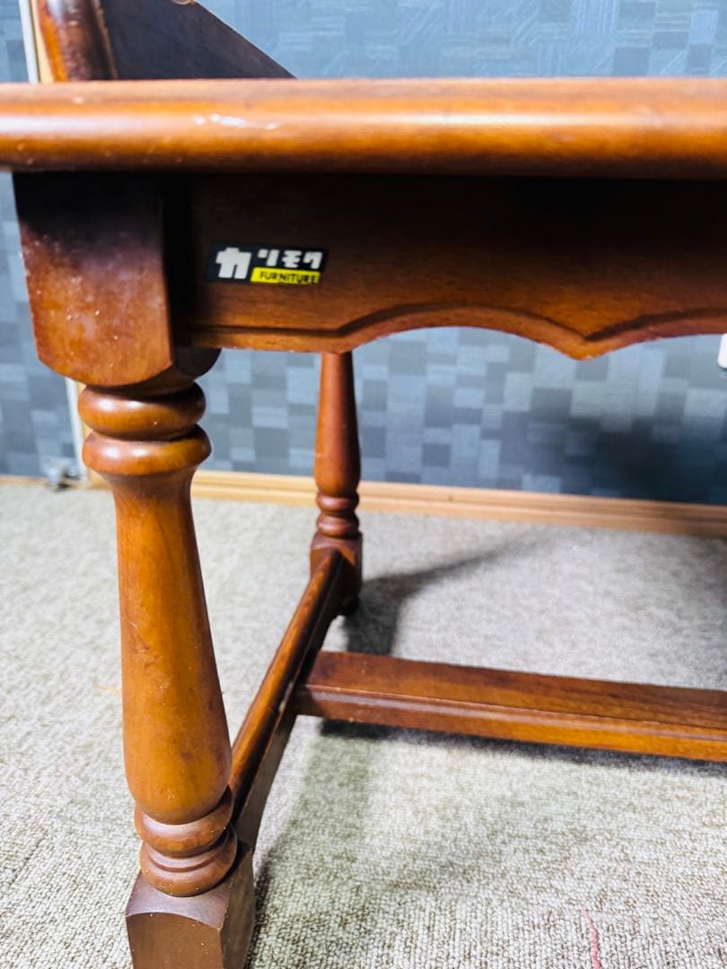 カリモク Karimoku レトロ 家具 テレフォンベンチ チェア 電話台 収納