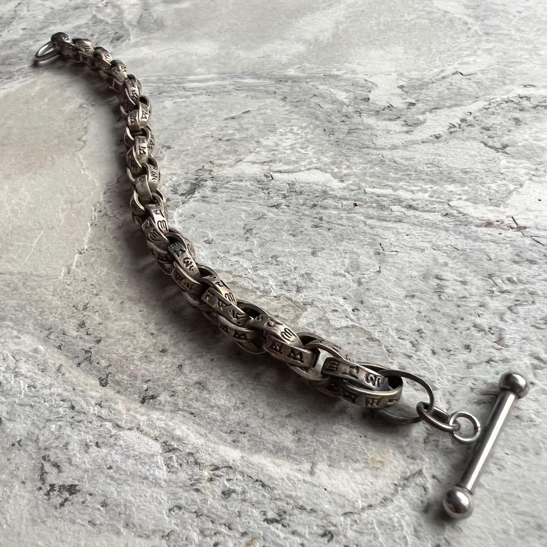 VINTAGE ヴィンテージ ツイン 梵字 リングチェーン ブレスレット
