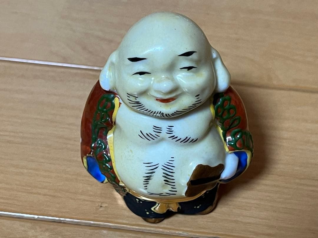 九谷焼 七福神 神様7柱セット 縁起物 置物 昭和レトロ 希少品