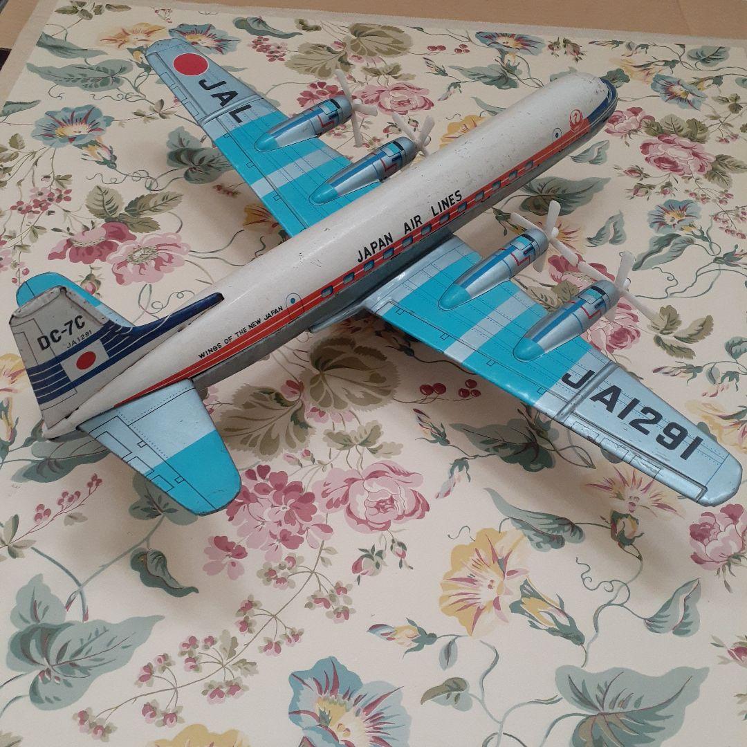日本航空　DC7 ブリキの飛行機