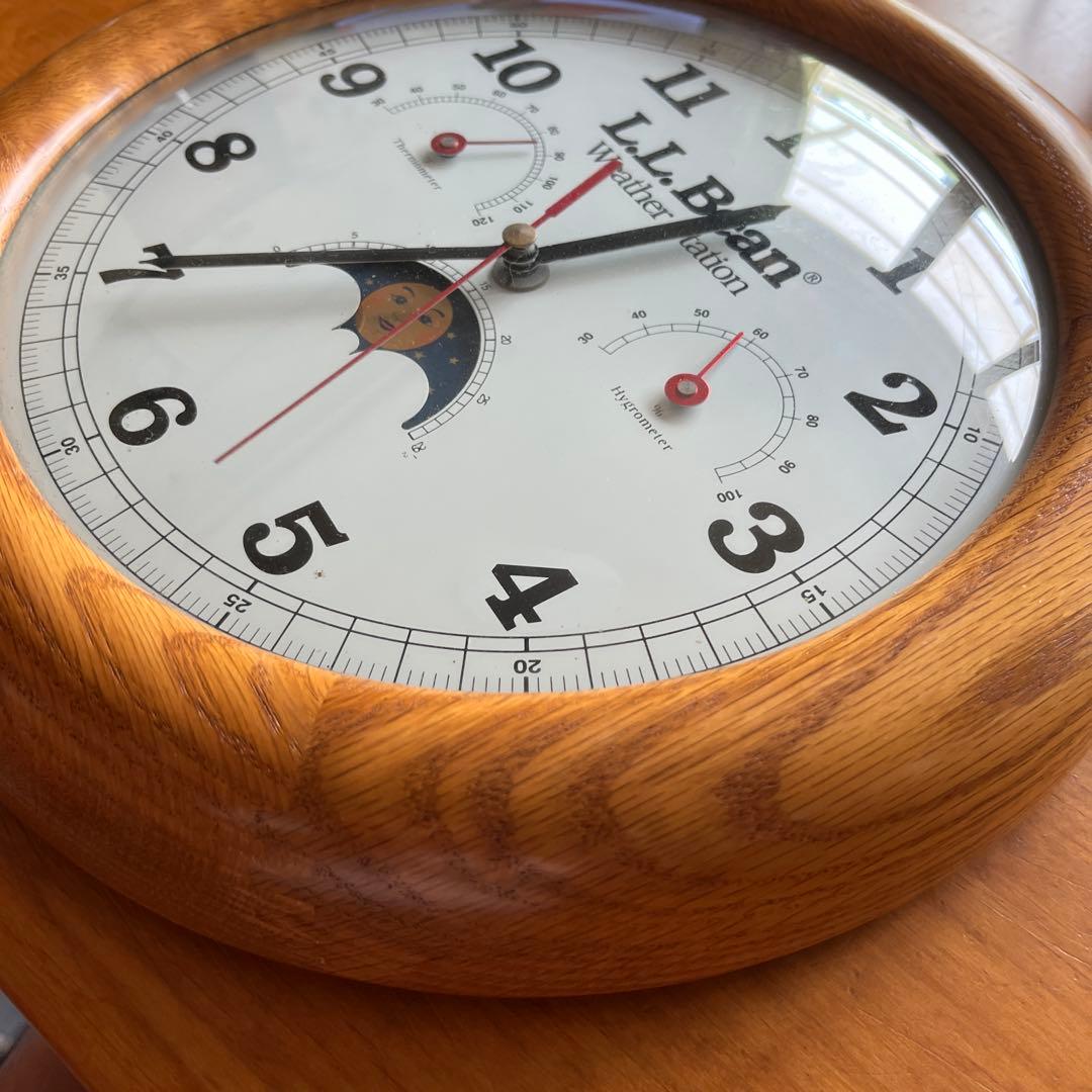 L Lビーン　ムーンフェイス掛時計