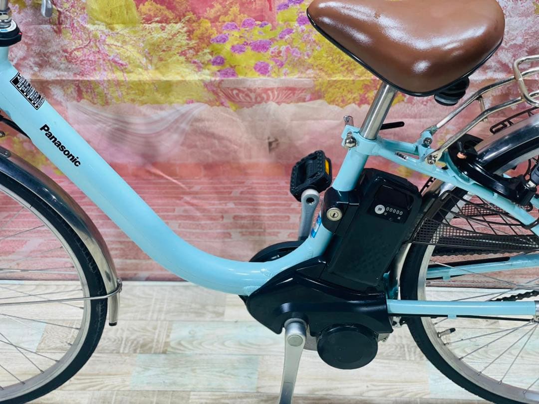 K2893 電動自転車パナソニック ママチャリ 26インチ 8Ah送料無料