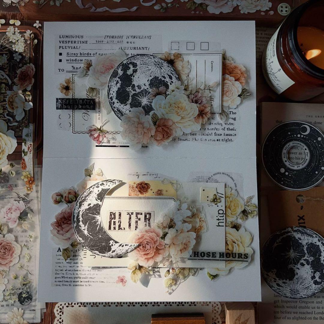 ⭐️SALE⭐️ 壹洱原创《半溪月》海外マスキングテープ　マステ 【2374】