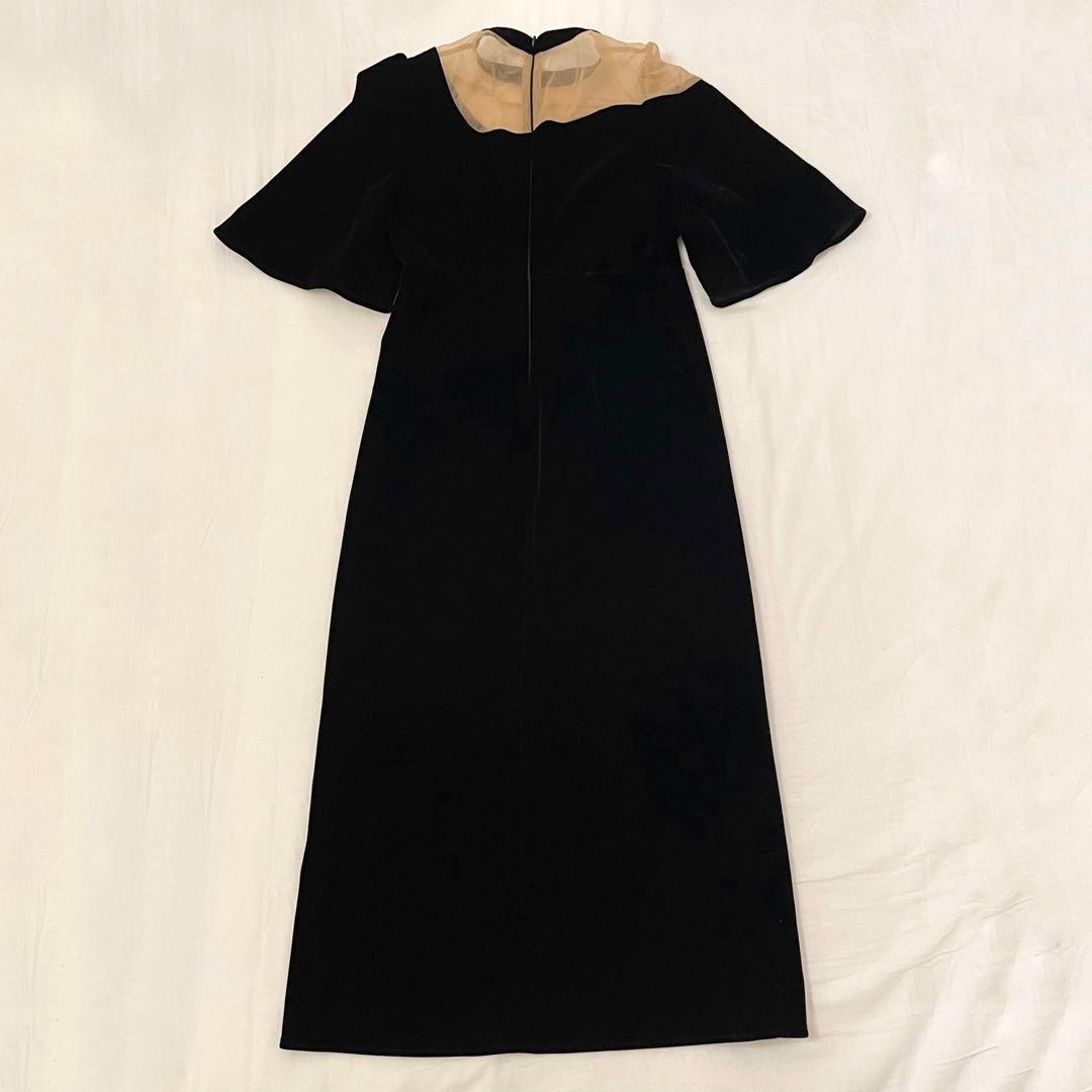 【タグ付き】Leja ワンピース ドレス 結婚式 オフショルダー ベロア