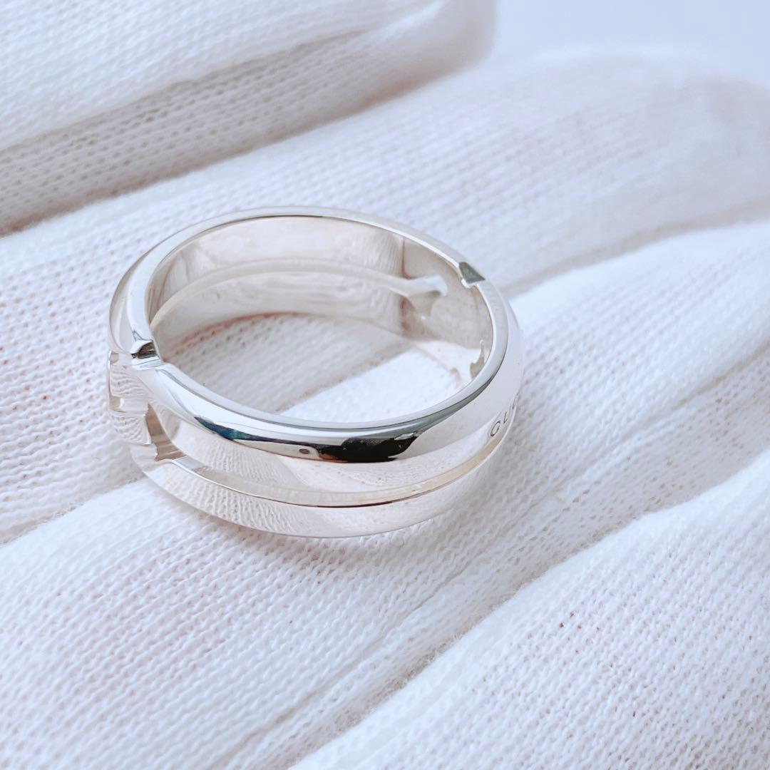 新品同様 グッチ GUCCI 925 ノット リング 指輪 シルバー Y720