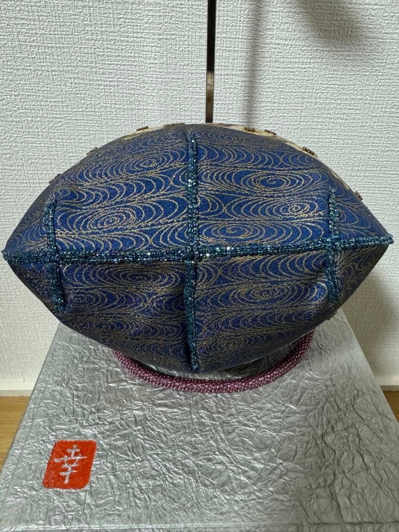 未使用品　花井幸子　パーティバック　美品　ビーズバッグ　がま口