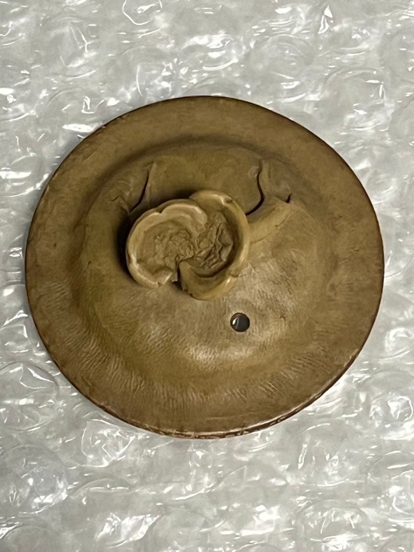 急須 黄泥 笹岡春山 釘彫絵文字急須