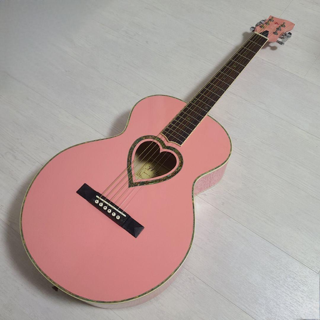 希少】JJ Heart アコースティックギター JJC-HRTKIT ピンク