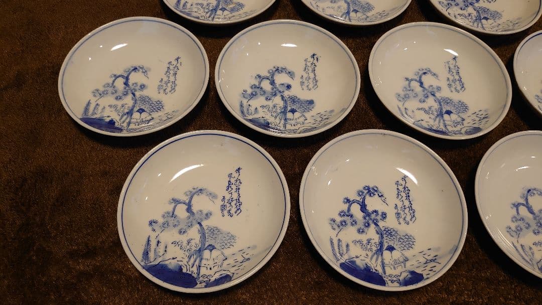 古伊万里　伊万里　染付　豆皿　菓子皿 １０客