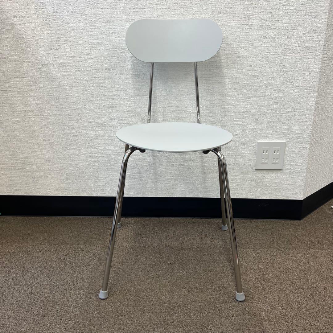 無印　椅子　スチールチェア　ライトグレー　北欧　エンツォ・マリ　マリオリナチェア