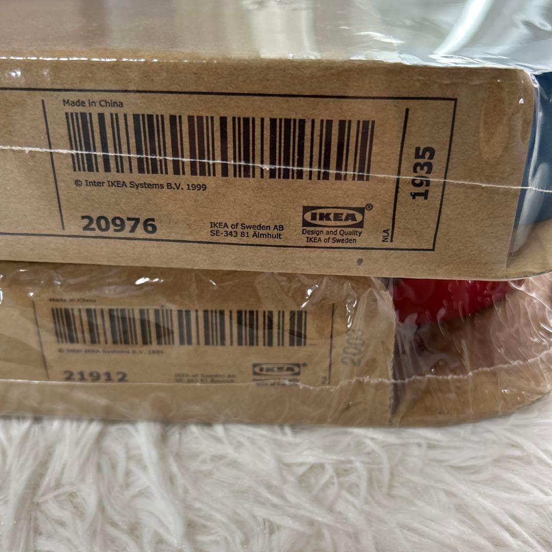 IKEA イケア　シルレ　赤　青　スツール　KYRRE 2脚セット　新品未開封