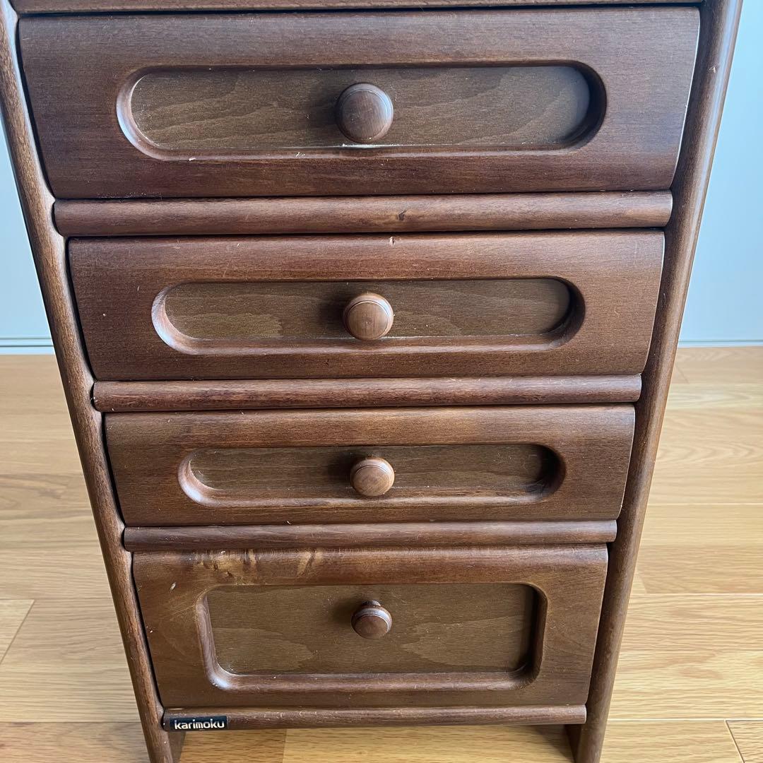 カリモク 電話台/サイドチェスト キャビネット 収納 タンス