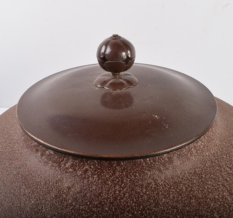 茶道具人間国宝 釜師 高橋敬典作 利休好 阿弥陀堂釜 共箱 M R3762C