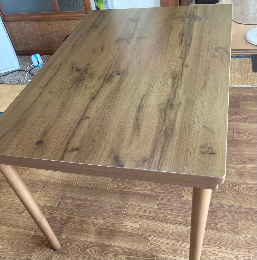 送料込】ニトリ 2way 長方形105×70 ダイニングテーブルこたつ