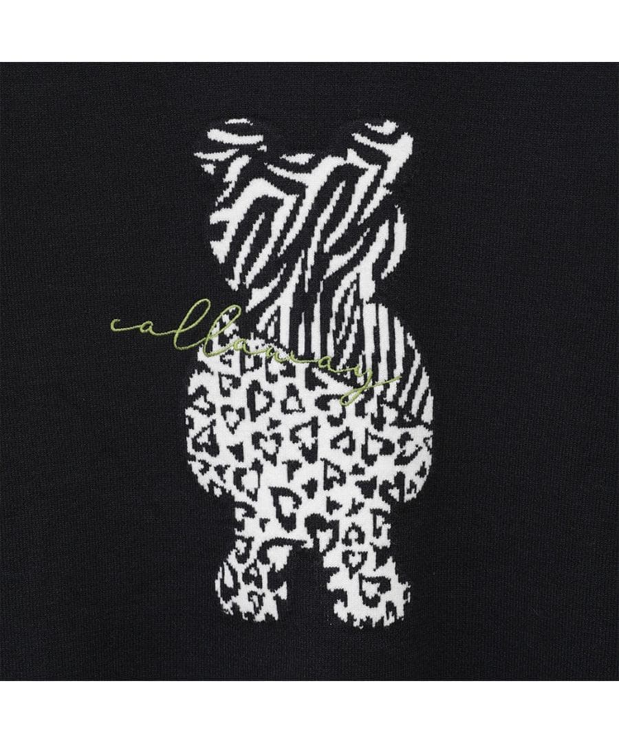 新品タグ付き！キャロウェイ ベアジャガード クルーネックセーター M