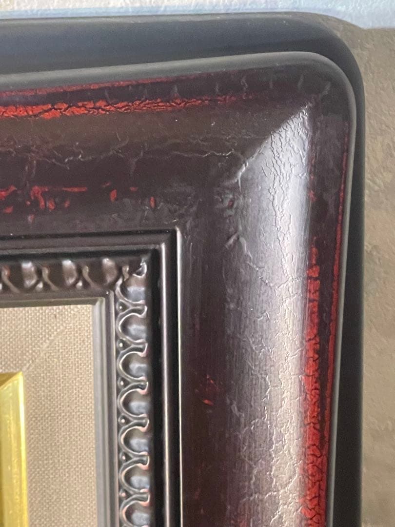 竹尾文夫　『水仙』油彩画 フレーム付き