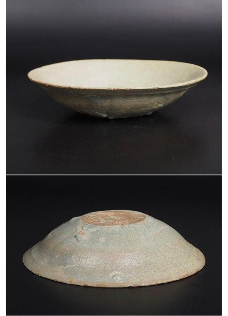 送料無料　李朝青磁小皿　径13ｃｍ