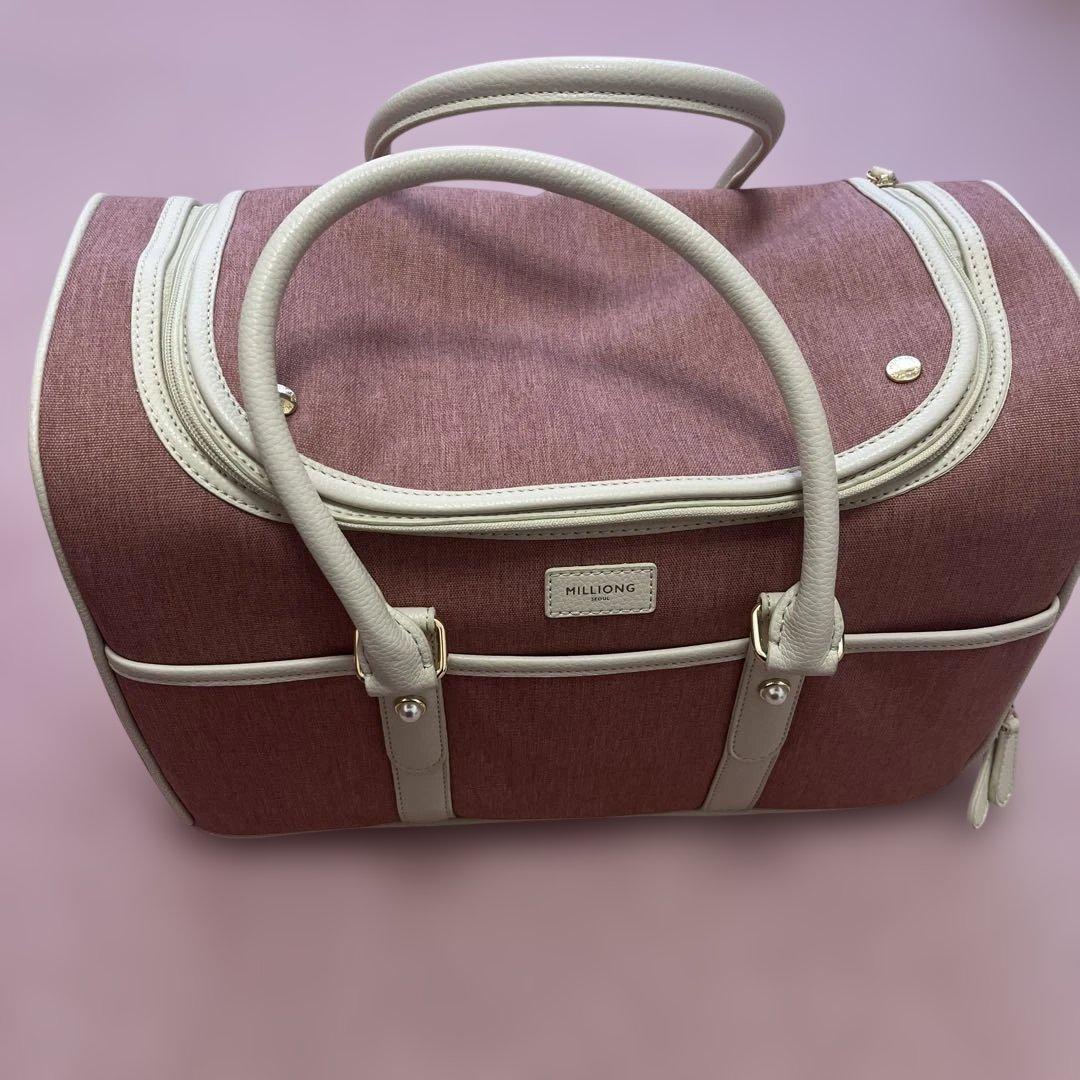 MILLIONG 犬用キャリーバッグ ピンク 楽天市場】ミリオン 犬 キャリー 猫 キャリーバッグ ショルダー 小型犬