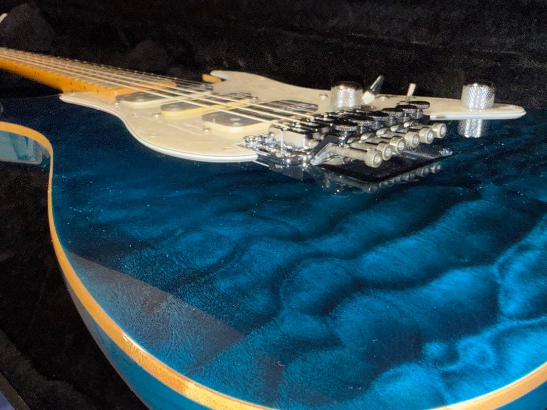 ギター SCHECTER EX-V CTM/FRT BKAQ