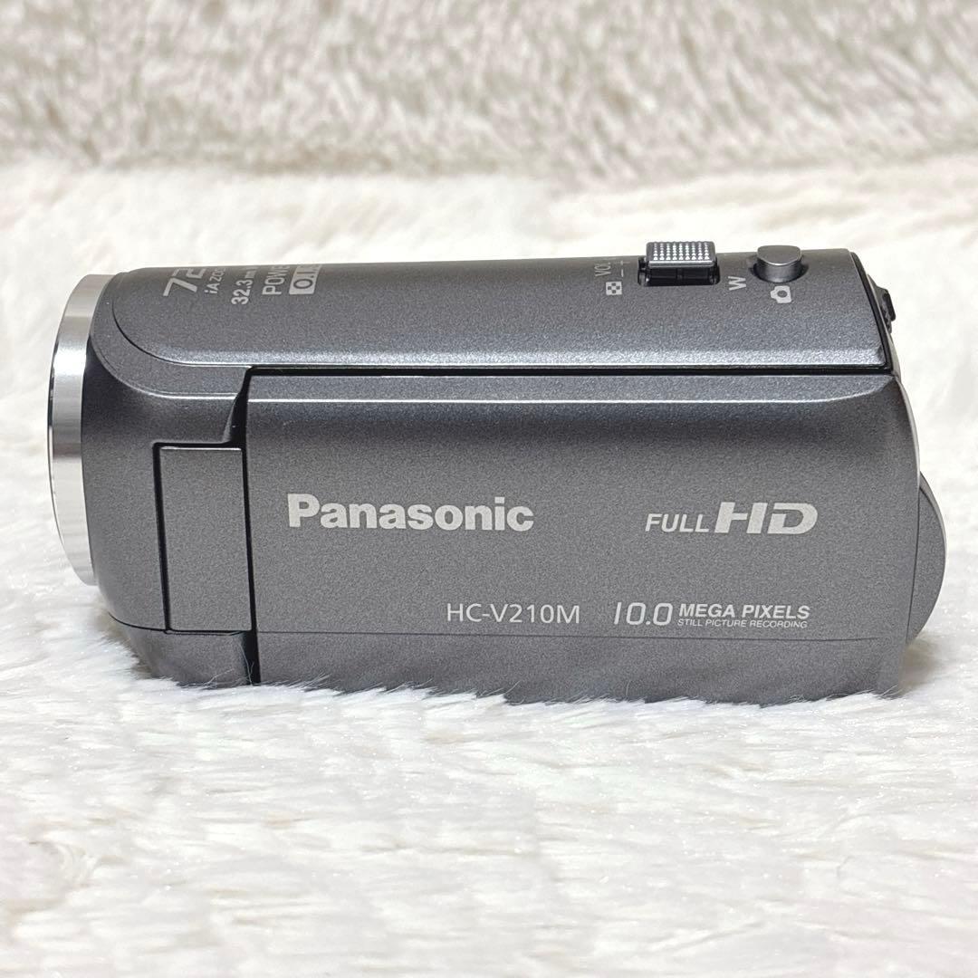 【極美品】Panasonic HC-V210M グレー ビデオカメラ