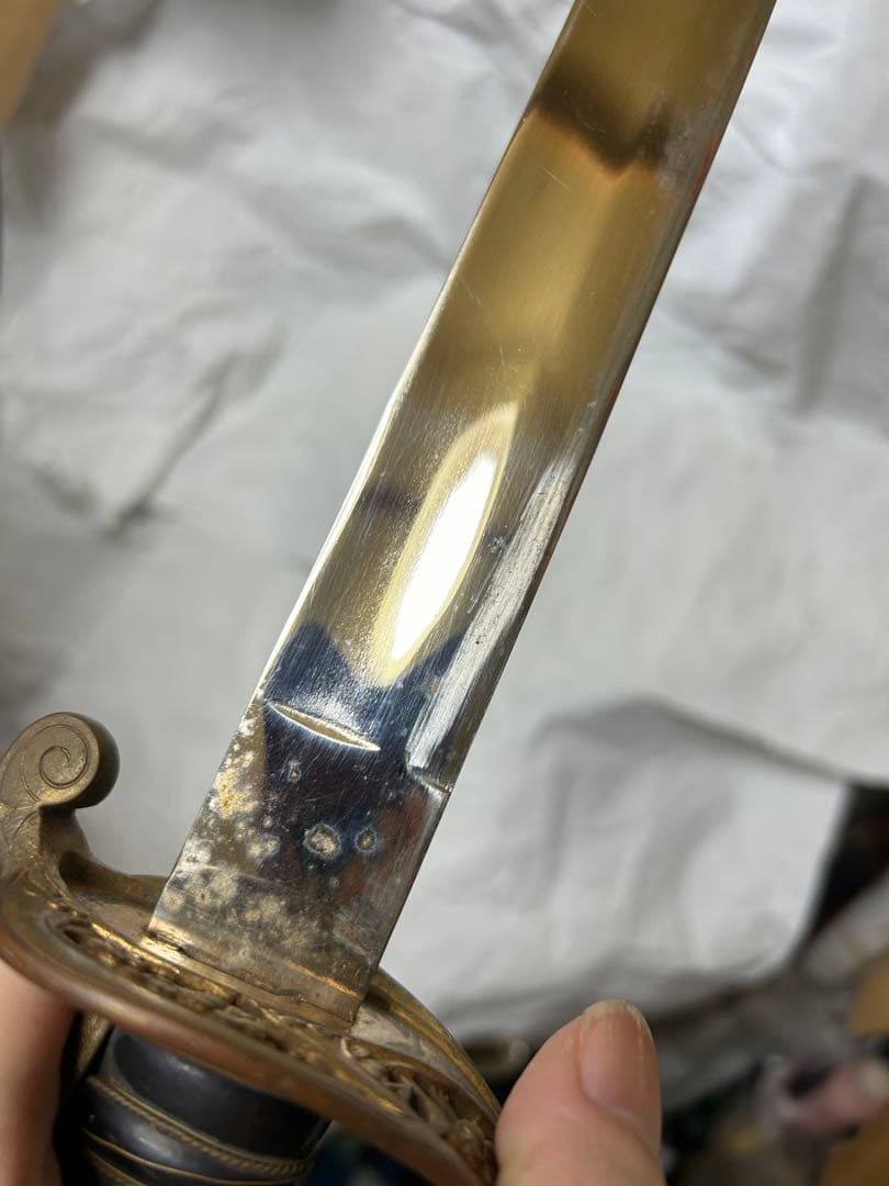 特大　指揮刀　サーベル　日本軍　模造刀　模擬刀　軍装品　短剣　全長112.5cm