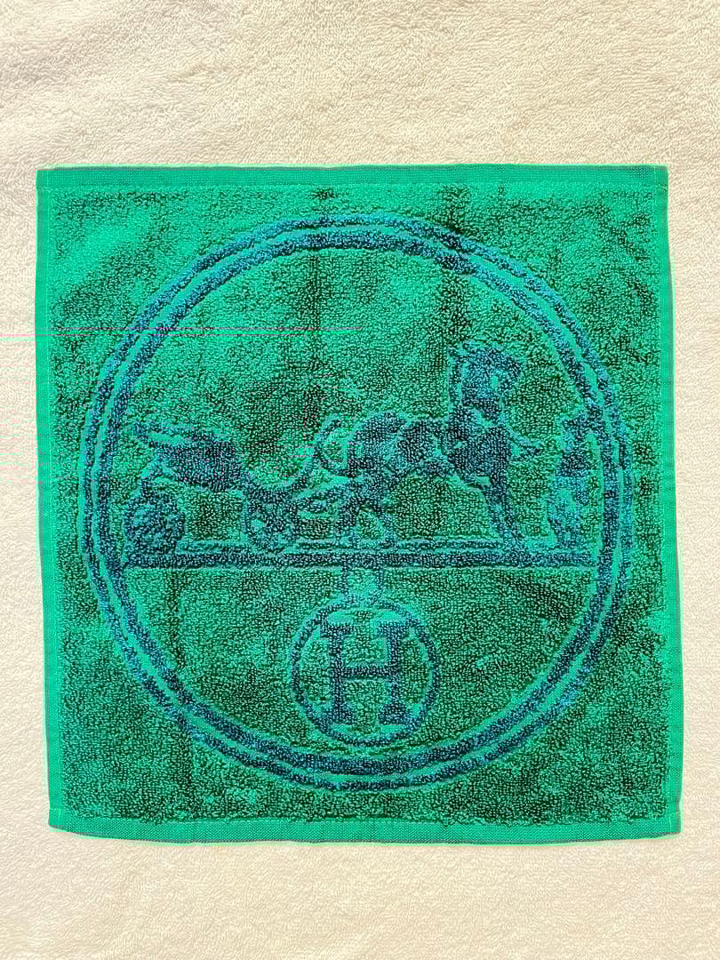 HERMES ロゴ馬車 ハンドタオル 楽天市場】【中古】【未使用品】HERMES