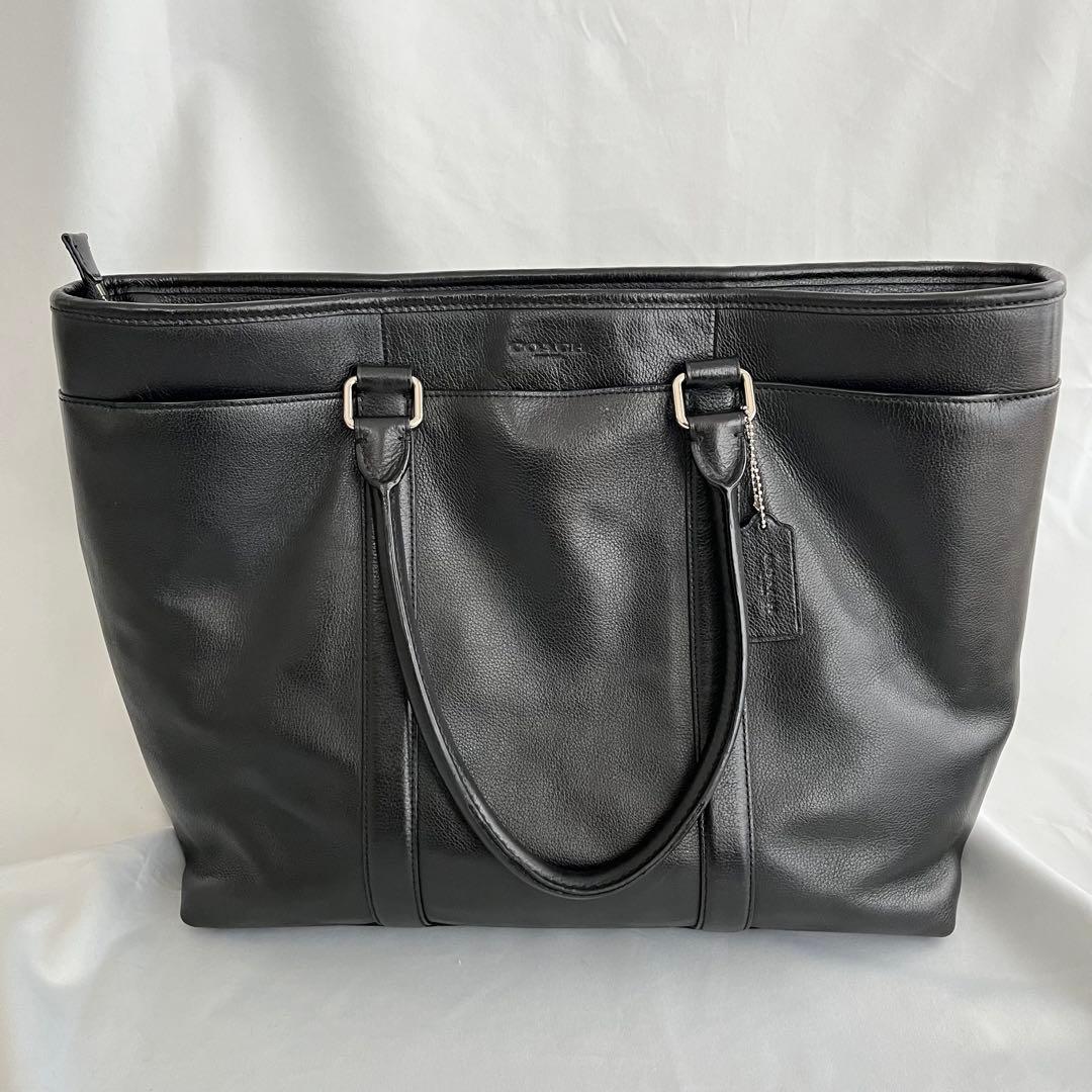 美品 COACH メトロポリタン ビジネスバッグ トート 2way オールレザー