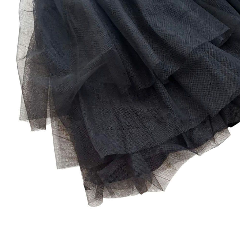 FOXEY NEW YORK 黒のチュールプリーツスカート 40サイズ