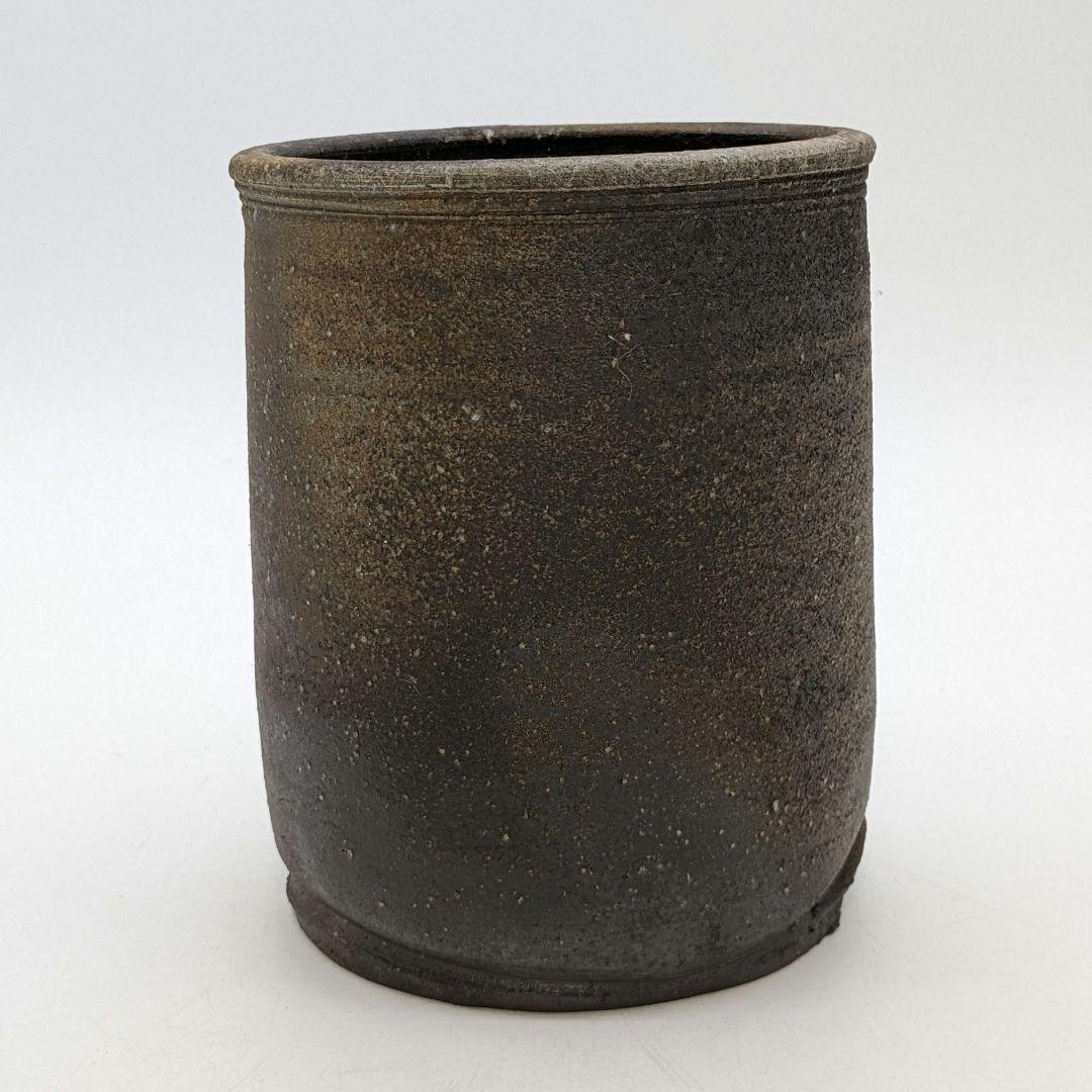 西川政美 備前焼 花入 政彦識箱 花器 花瓶 フラワーベース 華道具 花生