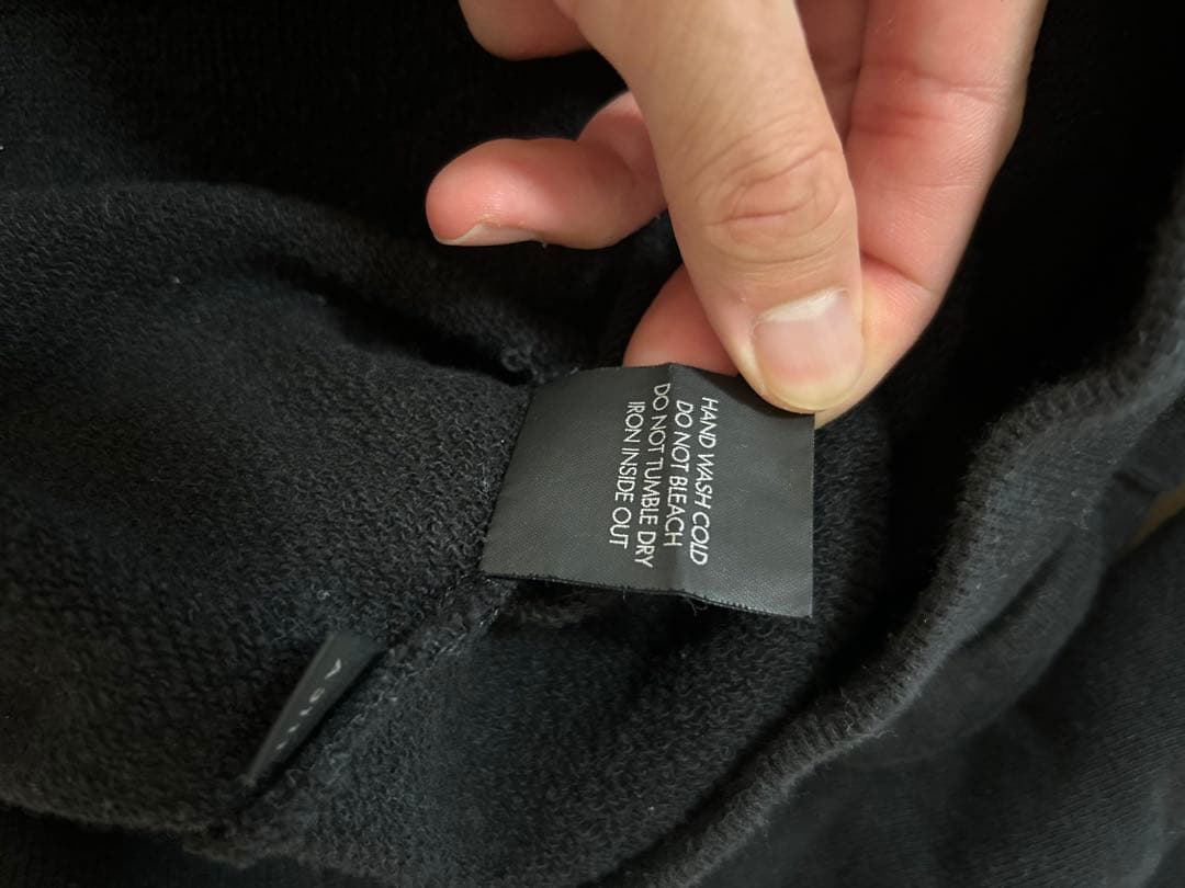 PEACEMINUSONE ブラック フードパーカー