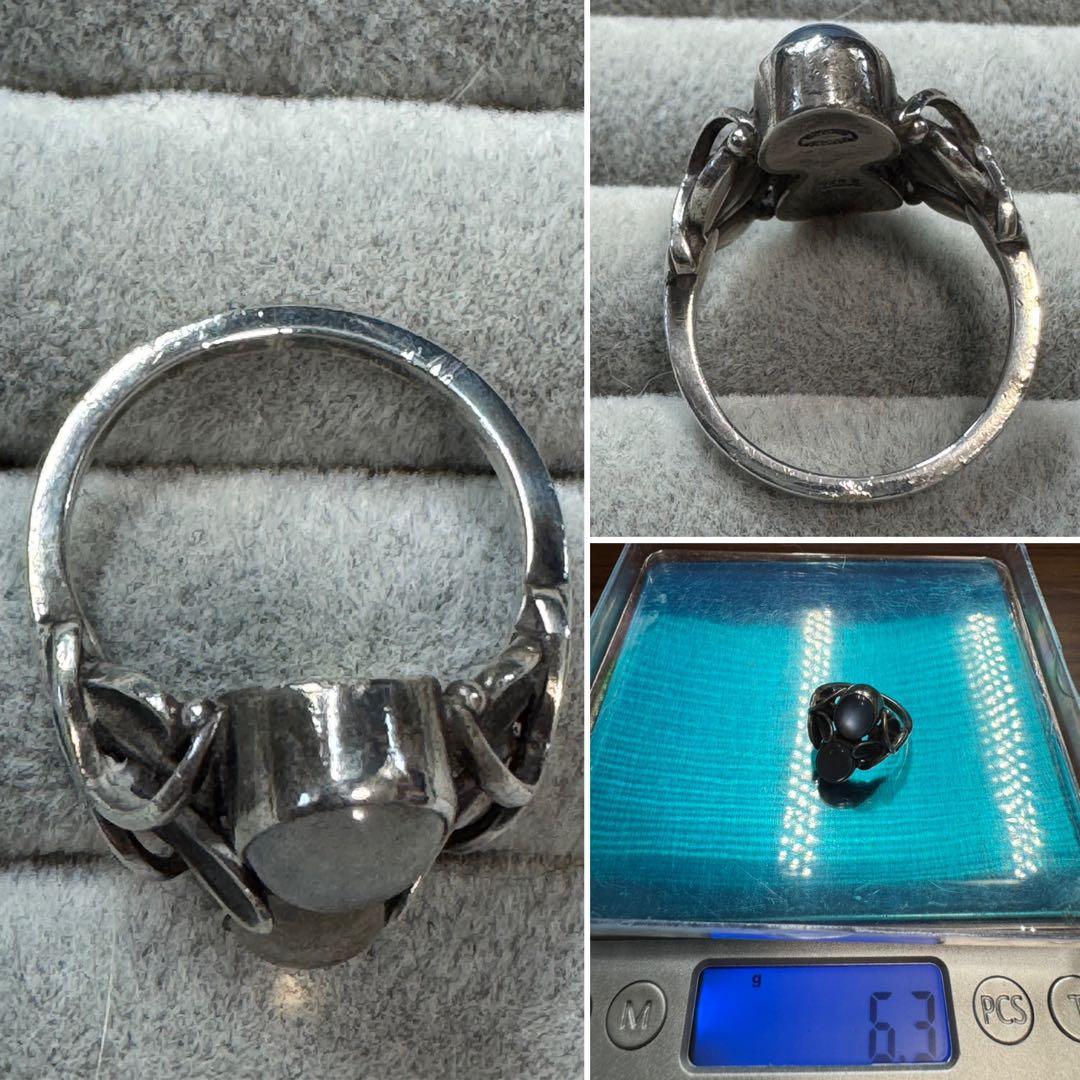 ジョージジェンセン 48 ムーンライト ブロッサム ムーンストーン リング