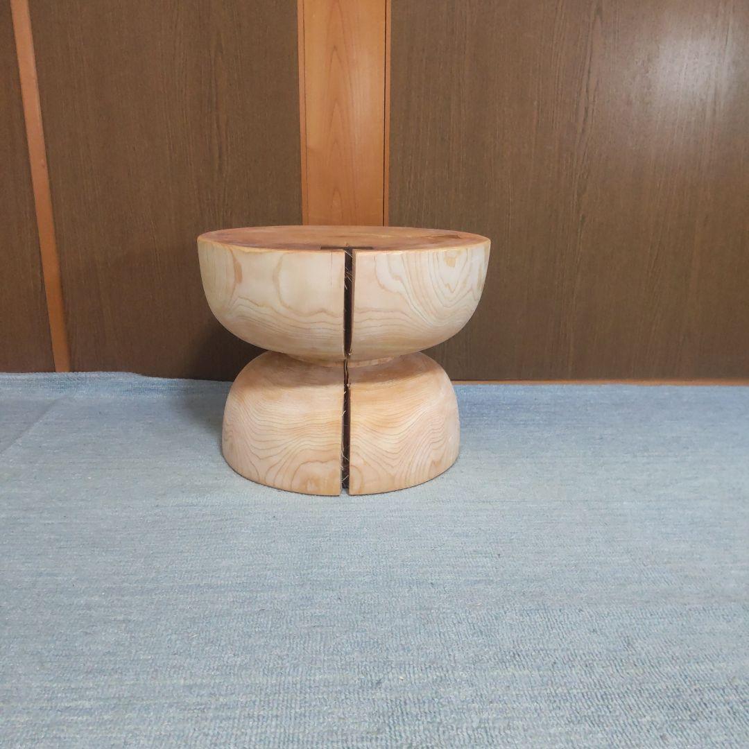 檜丸太椅子 スツール