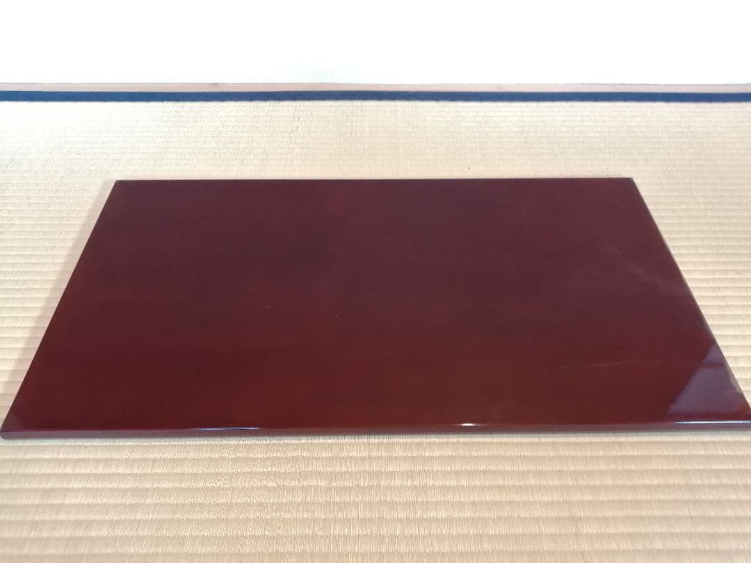 【茶道具】乾老舗造　 溜蝋色塗炉長板　藪内流　長板81
