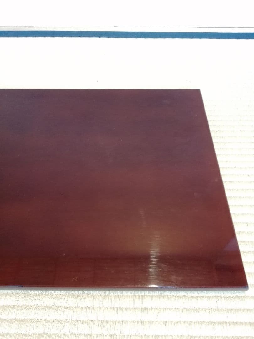 【茶道具】乾老舗造　 溜蝋色塗炉長板　藪内流　長板81