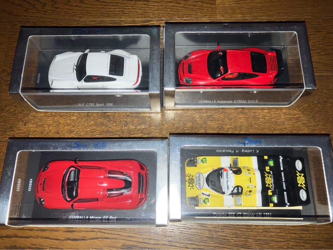 カ*ズ様 スパークモデル 1/43 ポルシェミニチュア4種