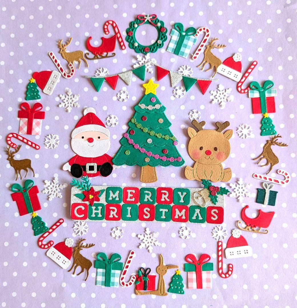 ✽クリスマス✽クラフトパンチ✽ダイカット＊アルバム✽メッセージ