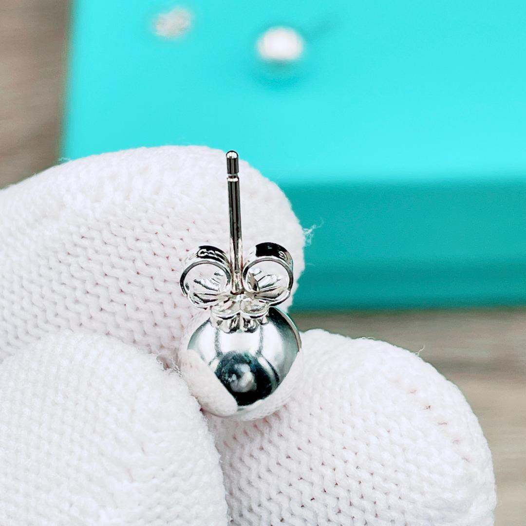 ◇ティファニー◇新品仕上済 ハードウェア ボール ピアス Ag925 2.14g