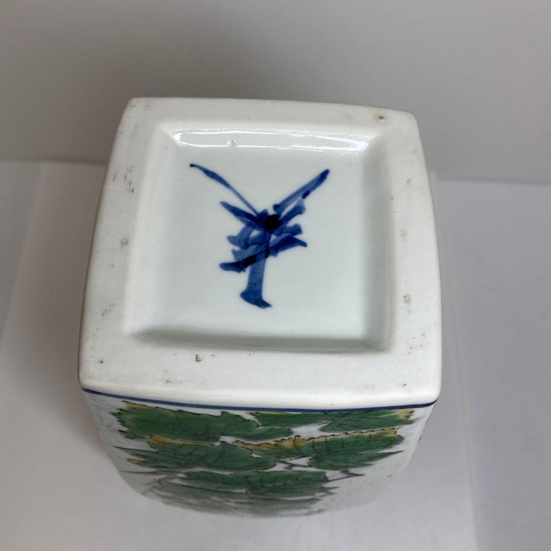 鈴木爽司 色絵花鳥図 角瓶 高さ約29.5㎝ 東さ8-0107① - メルカリ