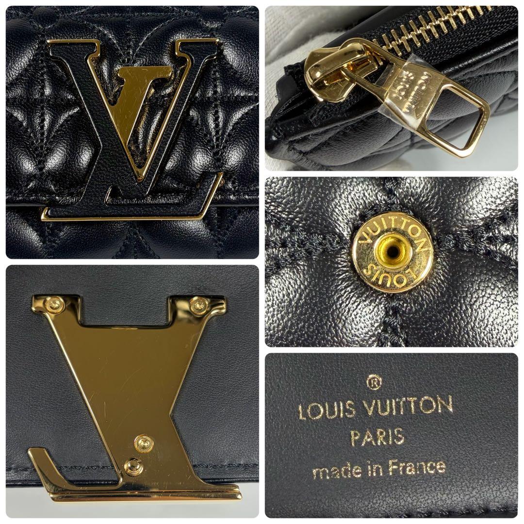 【未使用級】ルイヴィトンポルトフォイユカプシーヌコンパクトキルティングフラワー