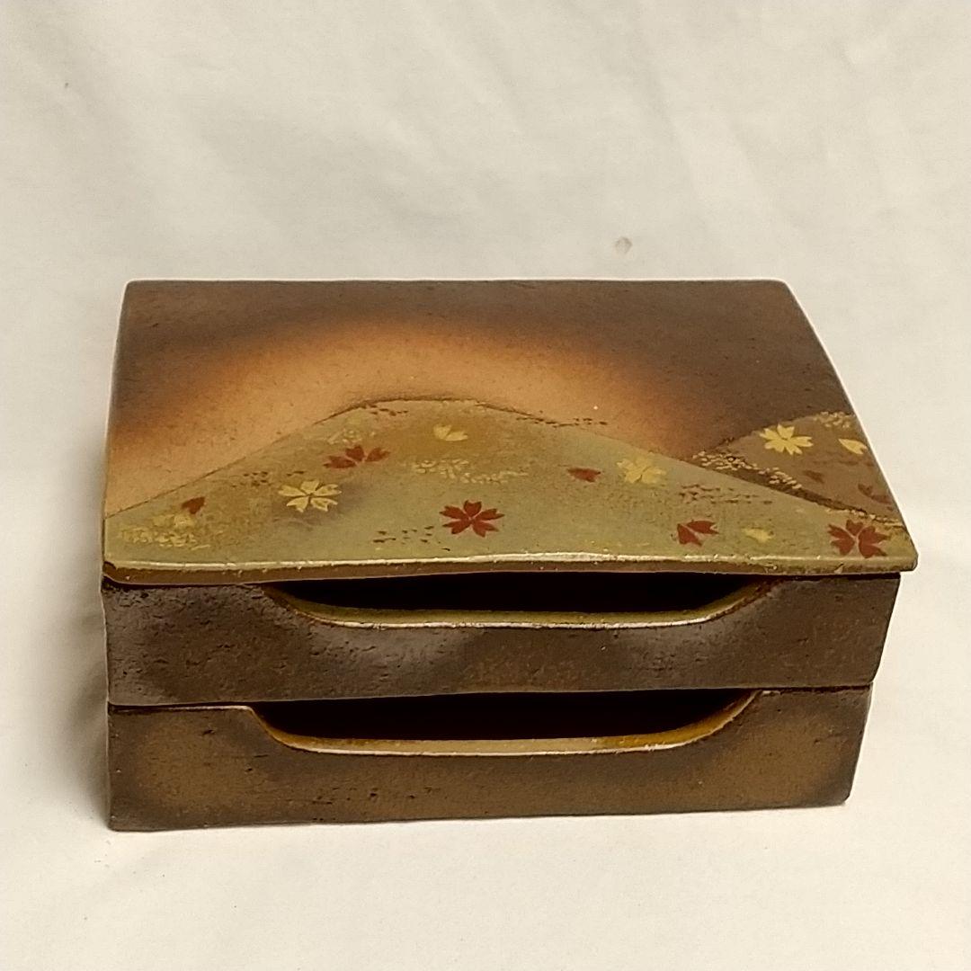 杉原祥公 桜 累箱（かさねばこ） 丹波立杭焼 共箱付