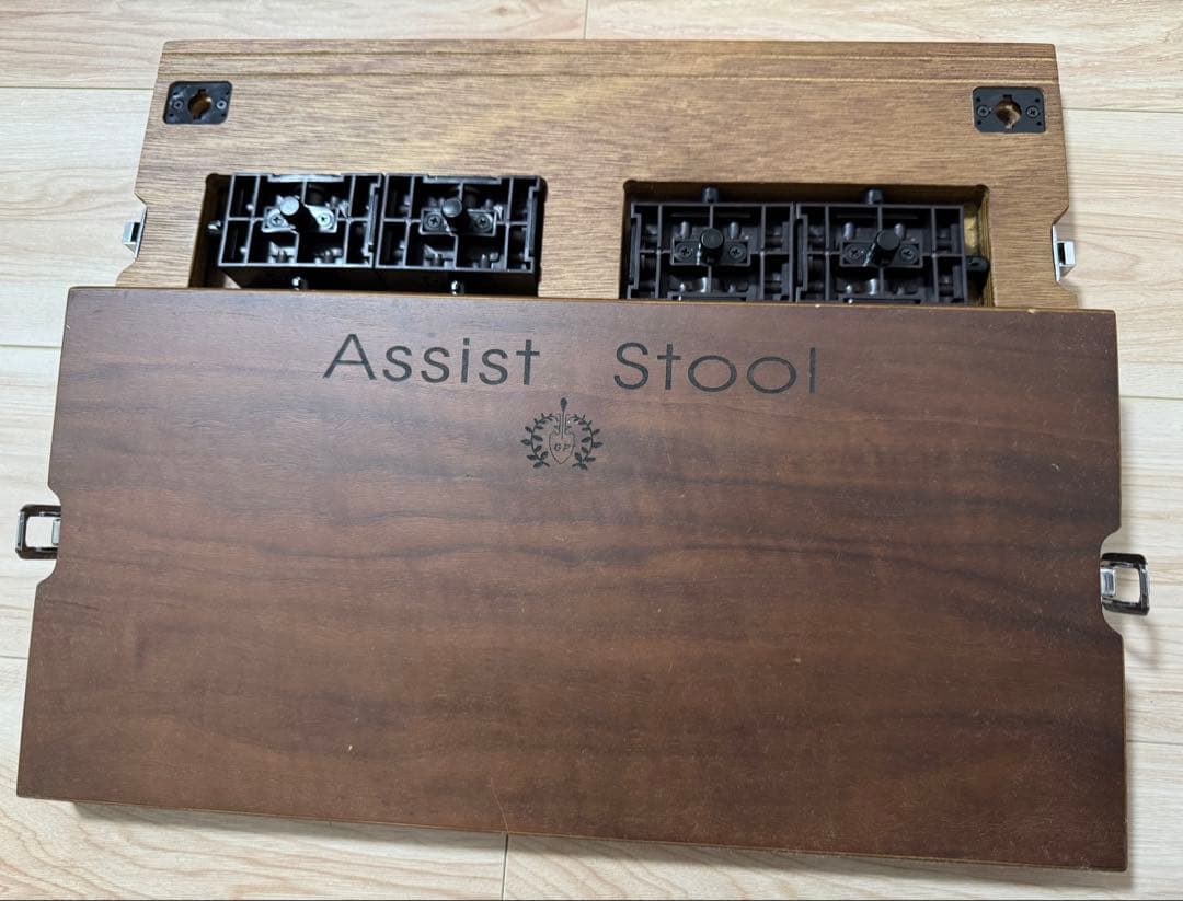 美品 吉澤 ピアノ アシストスツール ウォルナット ＆ アシストペダル セット