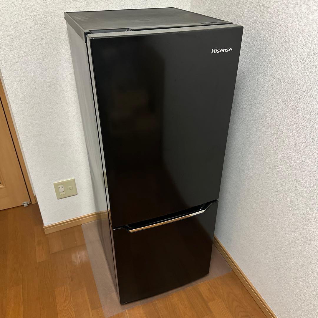 Hisense ブラック冷蔵庫 150L HR-D15CB 2020年製