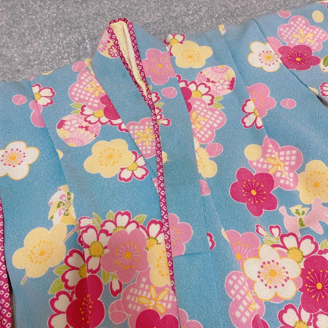 七五三 7歳 JAPAN STYLE 着物 作り帯 小物 セット 水色 ブランド