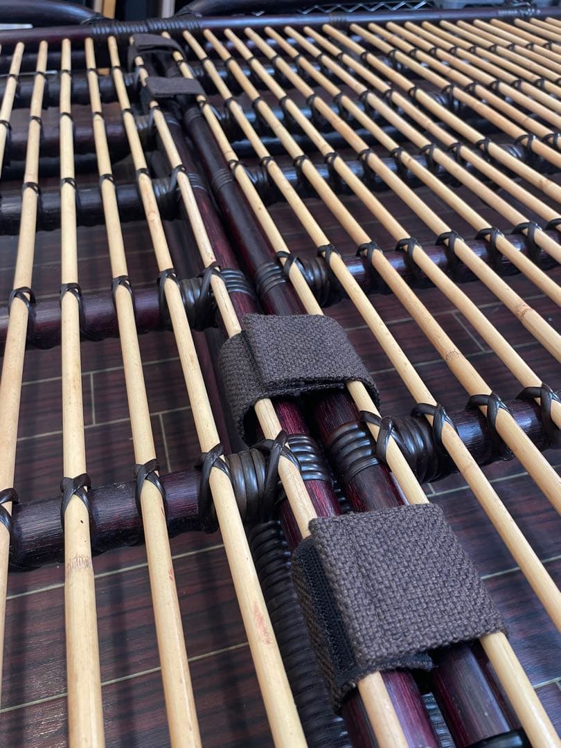 ワイ・エム・ケー長岡 ラタン シングルベッド 籐 分割式 すのこ状 マットレス