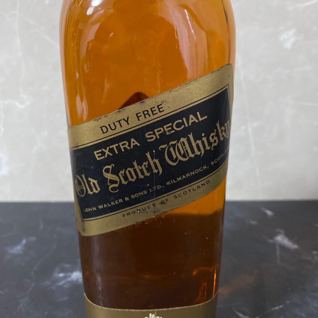 ジョニーウォーカー ブラックラベル ジョニ黒 金キャップ 白紋章 約750ml