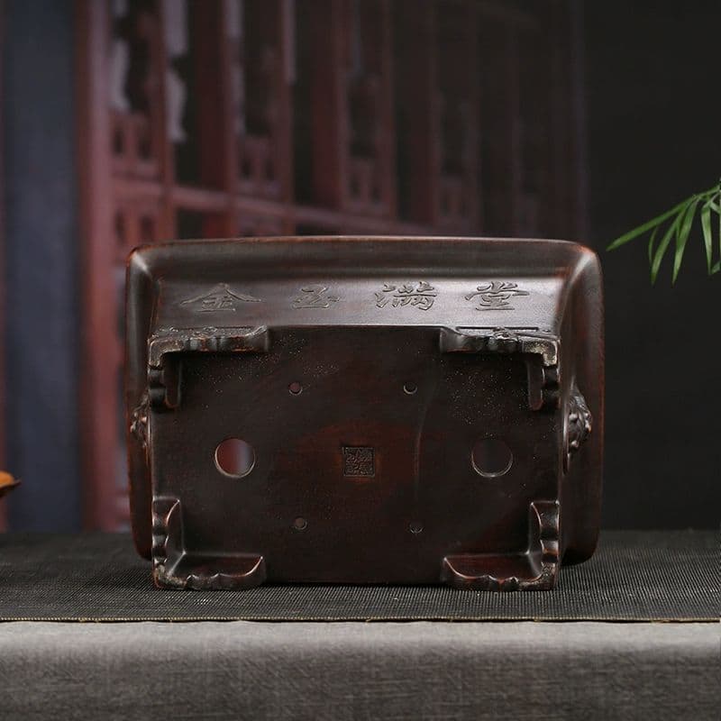 宜興紫砂鉢 金玉満堂多肉植物鉢 紫砂鉢 盆栽鉢 植木鉢 小品盆栽鉢